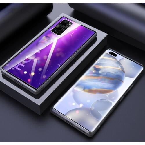 Transparent Glass Phone Case For Huawei Nova 5T P30 Lite P20 P40 Pro 9H Tempered Cover For Honor 20 30 Pro Plus 20 Lite 20S Case