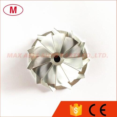 CT26 High performance Turbo Aluminum 2024/Milling/Billet compressor wheel 53.11X71.00mm 11+0 blades for TOYOA Turbo CHRA/Core