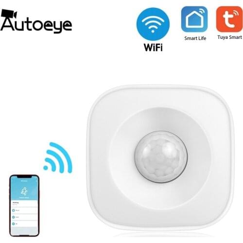 Autoeye WiFi Human Body Sensor Wireless Smart Body Movement PIR Motion Sensor Use With Tuya Smart Life App