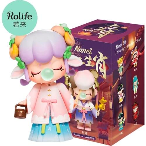 Robotime Rolife Nanci Ⅴ Zodiac Dolls Action Figure Toys Animal Figures Desktop Model Blind Box Children Girlfriend Birthday Gift
