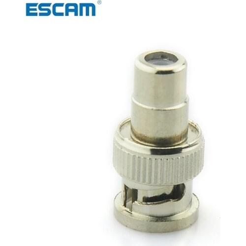 ESCAM BNC Male to RCA Female Coax Cable Connector Adapter Coupler for CCTV Camera