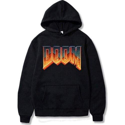 2021 Hot Sale Comfortable Clothes Classic Anime Doom Casual Design Oversize Fashion Long Sleeves Cotton Hoodies New Lounge Wear