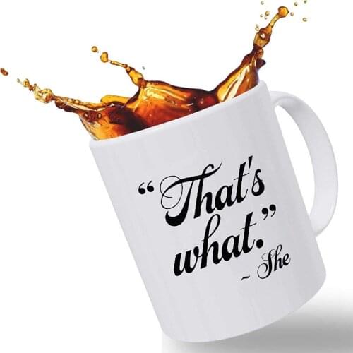 Best Funny Mugs Gift | Thats What She Said Quote from The Office Gifts | The Office Merchandise 11 oz Funny Porcelain Coffee Mu