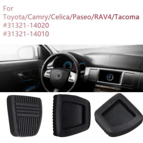 1Pc Black Brake Clutch Pedal Pad Rubber Cover Trans Vehicles For Toyota/Camry/Celica/Paseo/RAV4/Tacoma #31321-14020 #31321-14010