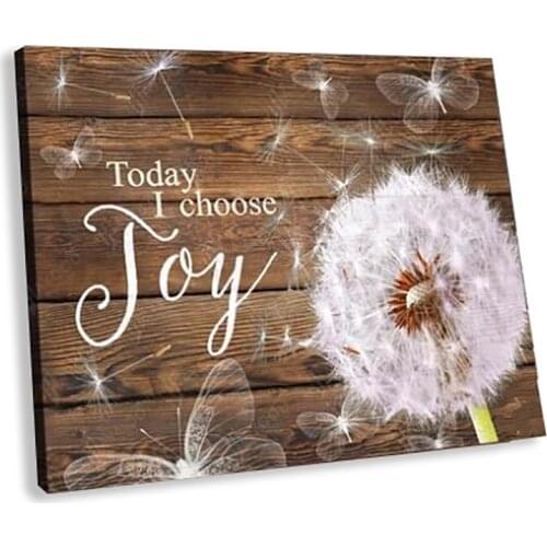 Rustic Dandelion Canvas Single Wall Art Room Poster Motivation Words Print Home Decor Cuadros For Office Livingroom Dormitory