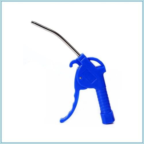 Pneumatic Blow air tool Metal Bent Tube Nozzle Blue Air Blow Dust Gun 100mm