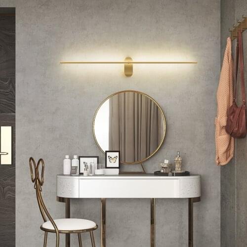 Modern LED Dressing Table Mirror Light Wall Lamp for Bedroom Bedside Decoration Minimalism Wall Lamp Living Room Indoor Lighting