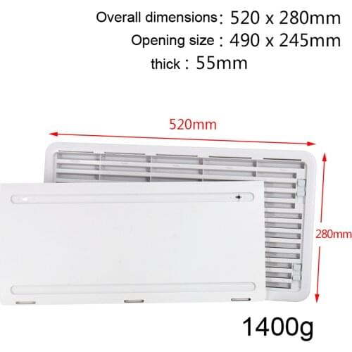 Heavy Duty Universal RV Motorhome Storage Hatch Camper White 20.47x11.02"