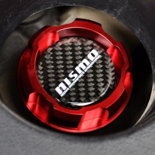 Carbon fiber logo Red Aluminum ENGINE Oil Cap for nissan ALTIMA MAXIMA SILVIA S13 S14 240SX SENTRA SUNNY INFINITI 350Z 300ZX