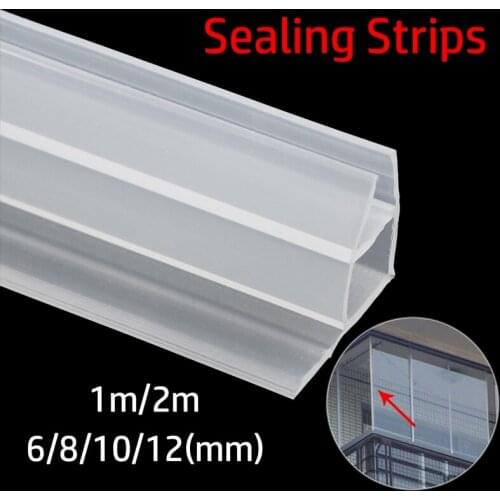 1M/2M U Corner Shape Silicone Rubber Window Sealing Door Weather Strip Draft Stopper For Shower Room Acoustic Panel 6/8/10/12mm