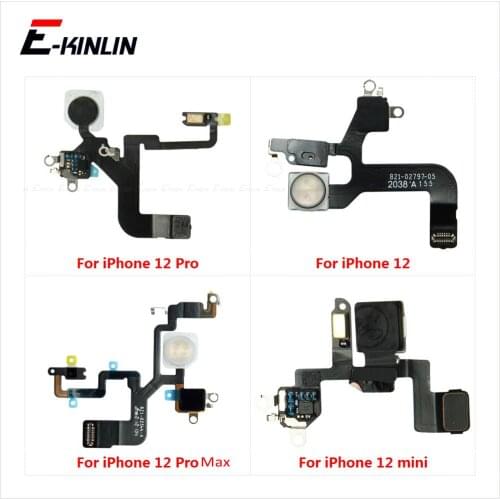 Proximity Distance Ambient Flash Light Sensor LED Flex Cable Repair Parts For iPhone 12 mini 12 Pro Max
