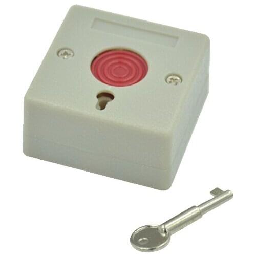 10 PCS NC NO Signal output Options Security Alarm accessories Push Panic Button Fire alarm Emergency Press Switch Free shipping