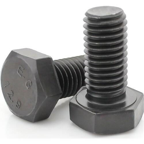 5PCS-M8*12/16/20...50 2PCS-M8*55/60...150 DIN933 12.9 Grade Hexagonal Screws Imported High Strength Bolts / Screws Alloy Steel