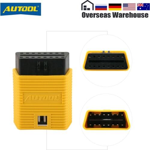 AUTOOL OBD2 Universal Extension Connector ELM327 OBD Scanner Adapter ObdII Automobile Diagnostic Tool Extended Capabilities Port