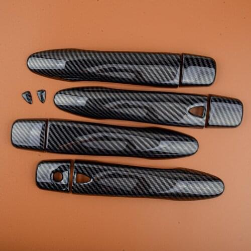 Car Carbon Fiber Style Door Handle Cover Trim ABS Plastic Styling Fit For Nissan Maxima 2016 2017 2018 2019 2020 2021