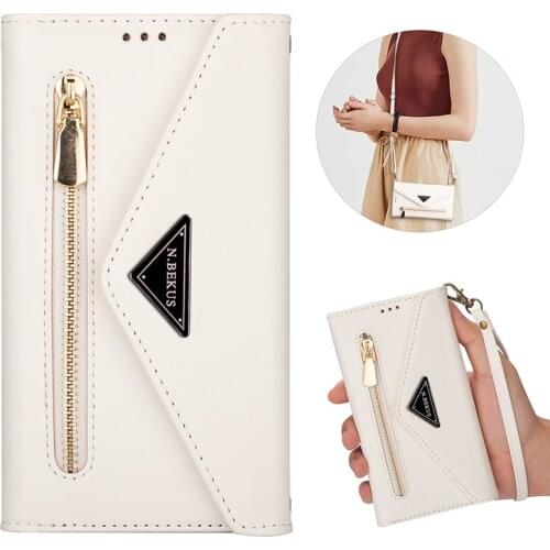 A71 A51 A41 A21 A70 A50 Magnetic Flip Leather Case For Samsung S20 S10 Lite S9 S8 S7 Note 20 10 10+ 9 8 Zipper Wallet Phone Case