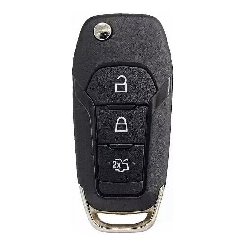 3 Buttons Folding Flip Remote Key Shell for Ford Focus Replacement Car Key Blanks Case