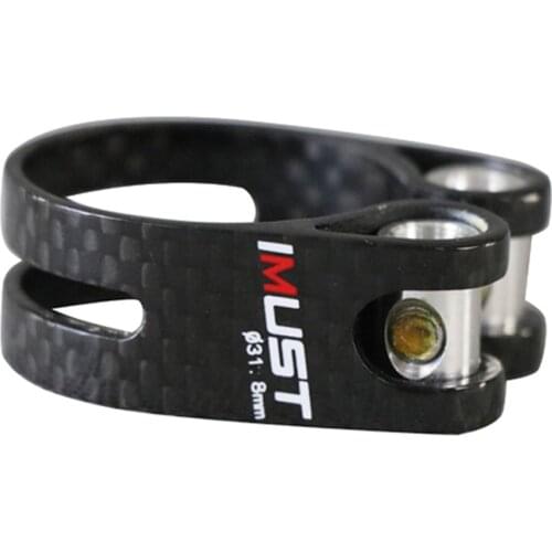 IMUST Ultra light carbon fiber seatpost clamp for Road or MTB Mountain Bike 31.8mm 34.9mm Clamp