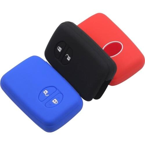 Kutery 10PCS Silicone Colorful Remote Car Key Cover 3BTN For Toyota Prius 30 Alpha Aqua Land Cruiser Auris Protect Replacement