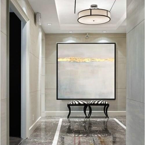 Best Aritist handmade grandeur Elegant Abstract Painting Texture Art picture large Gold Painting For Living Room Corridor decora