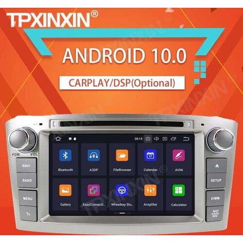 4+64G For Toyota Avensis T25 2003 - 2008 Android Stereo Car Radio Tape Recorder Multimedia Video Player GPS Navigation HeadUnit