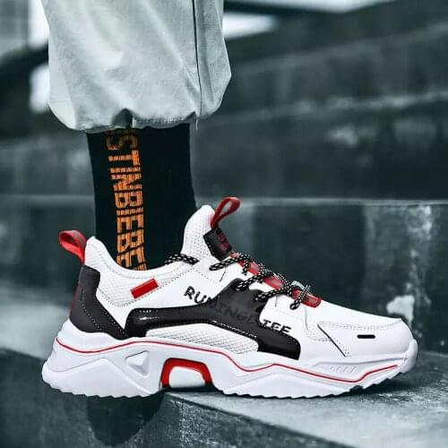 2021 New Men Casual Shoes Lac-Up Men Shoes Lightweight Comfortable Breathable Walking Sneakers Big Size 39-45