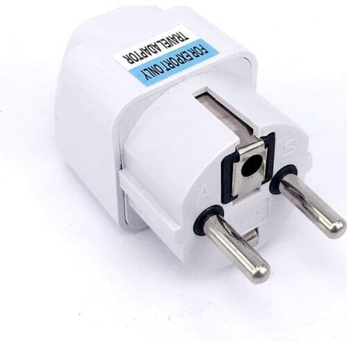 New Arrival 2017 Best Price Universal UK US AU to EU White European Charger Power Socket Plug Power Adapter Travel Converter