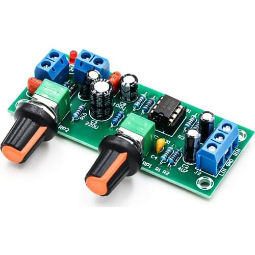 Single power 10-24V overweight subwoofer front stage plate low pass filter board front stage tone board front finished board