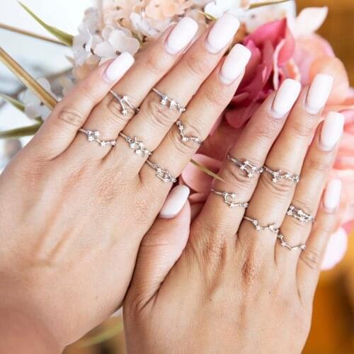 Personalize Gift Zodiac Constellation Sign Ring. Astrology Horoscope Promise Ring Birthday Anniversary Bridesmaids Birthday Gift