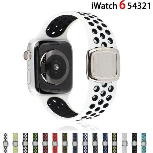 Solo Loop strap For Apple Watch Band 44mm 40mm 38mm 42mm Adjustable silicone Elastic Belt bracelet for iWatch Series 3 4 5 SE 6