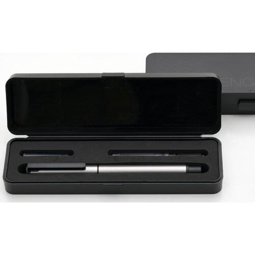 New KACO TUBE Stainless Steel Fountain Pen, Metal Aluminum High-end Painting Fine Nib Ink Pen with Gift Box for Office Business