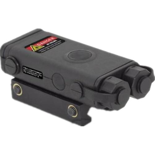 Tactical red dot flashlight PRO-LAS-PEQ10 red laser for rifle scope Black DE