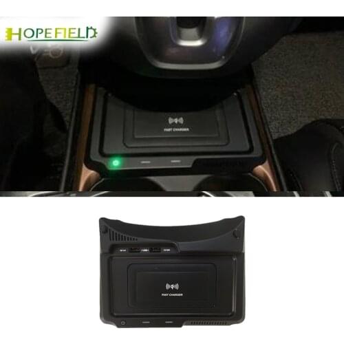 15W phone charger for Honda CRV 2018 2019 qi wireless charging plate power adapter lighter plug for iphone 12 fast charge board