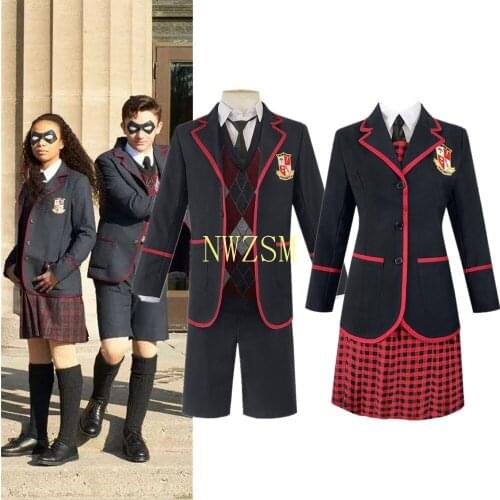 Woman Men The Umbrella Academy Number Five Cosplay Costume Halloween Dresses College Clothing