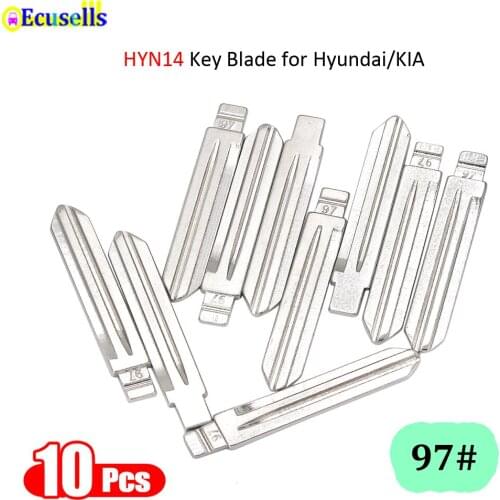 10Pcs/Lot NO.97 Flip Metal Key Blade Remote Blank HYN14 Long Key Blade for Kia for Hyundai ELANTRA CELESTA Remote Key