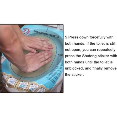 36 x 45 cm Disposable Sticker Plunger Dredge Easy Fix Clogged Film Plastic Toilet Safe Clean 1PC Universal