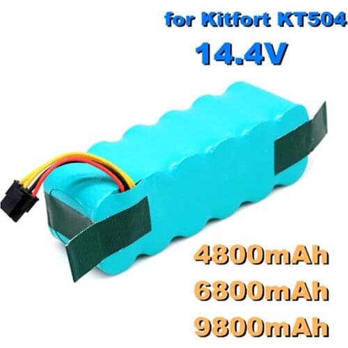 New Battery for Kitfort KT504 Haier T322 T320 Panda X500 X580 X600 Ecovacs Mirror CR120 Dibea Robotic Vacuum Cleaner 9800mAh