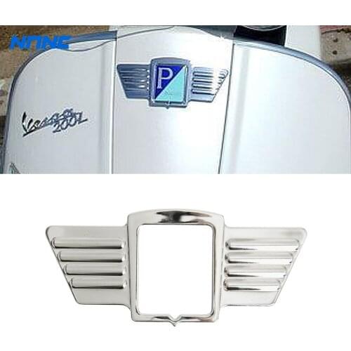 Motorcycle Chrome Wings Case for Piaggio Vespa LX LXV 50 150 Leader Motor 2006-2009