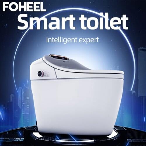 FOHEEL Elongated Remote Controlled Smart Toilet WC Toilet One-Piece Intelligent Toilet Integrated Automatic Design