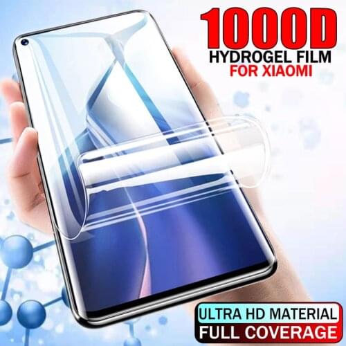 1000D Screen Protector For Xiaomi 11 Ultra Note 10Lite 10T 9T 9 SE 8 Pro Lite Hydrogel Film For Xiaomi Mi 11 Pro Not Glass