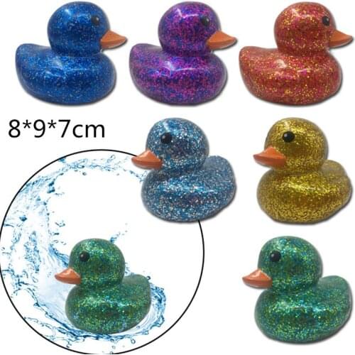 HX5D Gold Powder Rubber Duck Baby Shower Water Bb Bathing Toys For Baby Kids Children Gift Classic Toy Boys Girls