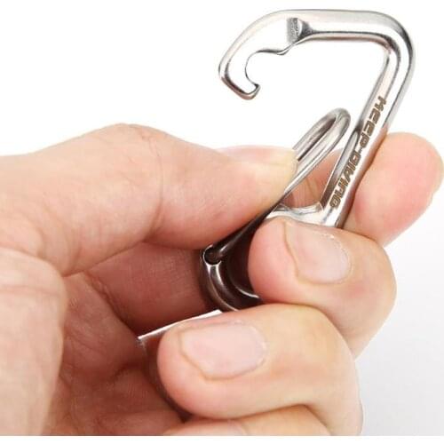 Stainless Steel Buckle Carabiner Diving Swimming Safety Gear Outdoor Camping Climbing Snap Clip Lock Water Sport Buckle Hook