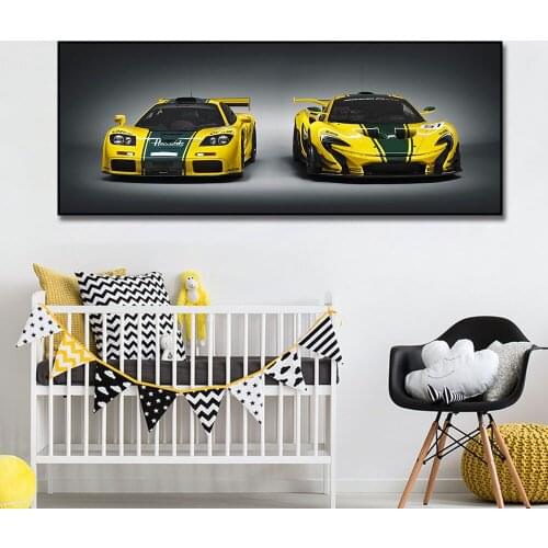 McLaren Supercar Racing Car Poster Painting Canvas Print Nordic Home Decor Wall Art Picture For Living Room Frameless