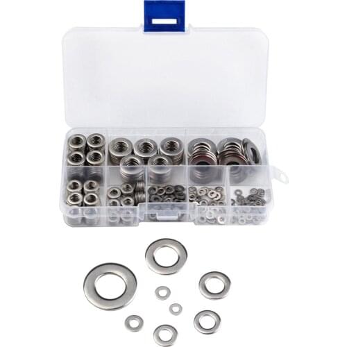 M2 M2.5 M3 M4 M5 M6 M8 M10 304 Stainless Steel Flat Washer Plain Washer Flat Gasket