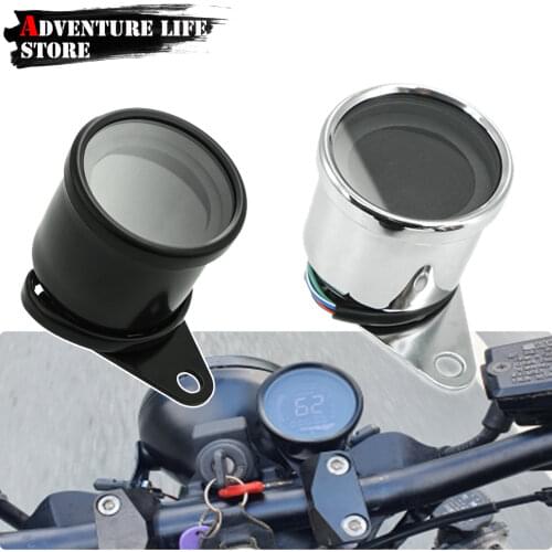 Motorcycle Speedometer Retro LCD Odometer Cafe Racer Tachometer indicator Scooter ATV Meter Universal Motorcycle Digital 12V