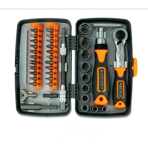 38-In-1 Labor-Saving Ratchet Multi Tools Screwdriver Set Household Combination Screwdriver Toolbox Hardware Hand Tools Sets