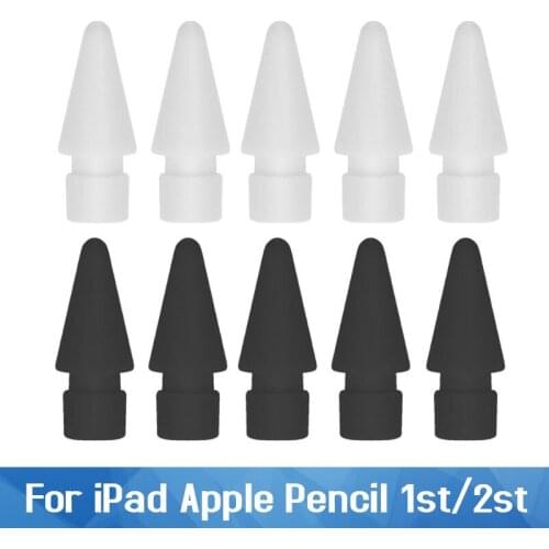 5Pcs Spare Nib Tip For Apple Pencil 1st 2st Fit for Stylus Touchscreen Pen with iPad Pro 11 2020 Air 1 2 5 6th