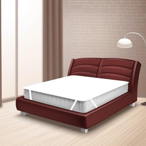 Bed Cover Solid Waterproof Mattress Protector with Elastic Band Washable Breathable Bed Mattress Cover for Bedroom