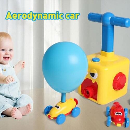 Press-Powered Racing Car with Manual Balloon Pump Educational Toys Kids Gift