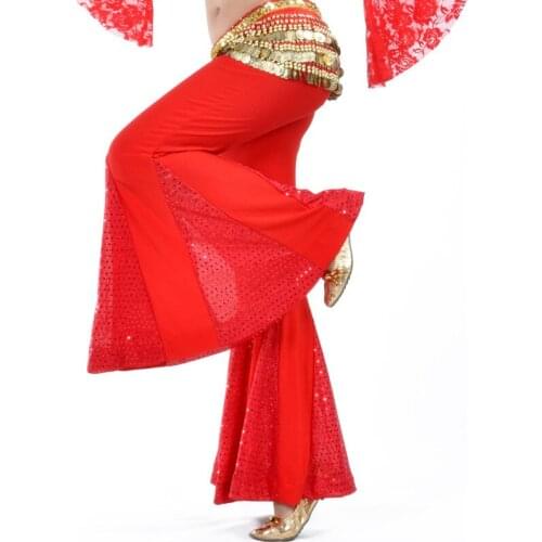 New belly dance costumes sequins belly dance pants for women belly dance crystal cotton dancing trousers